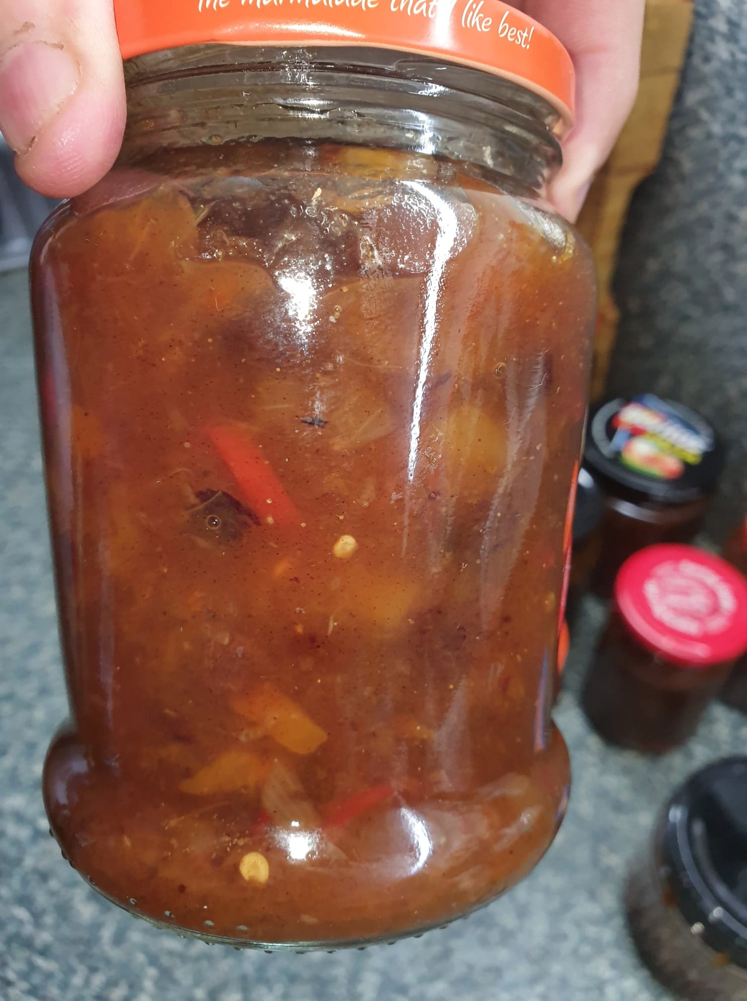 an image of Spicy Mango Chutney In Small Jar